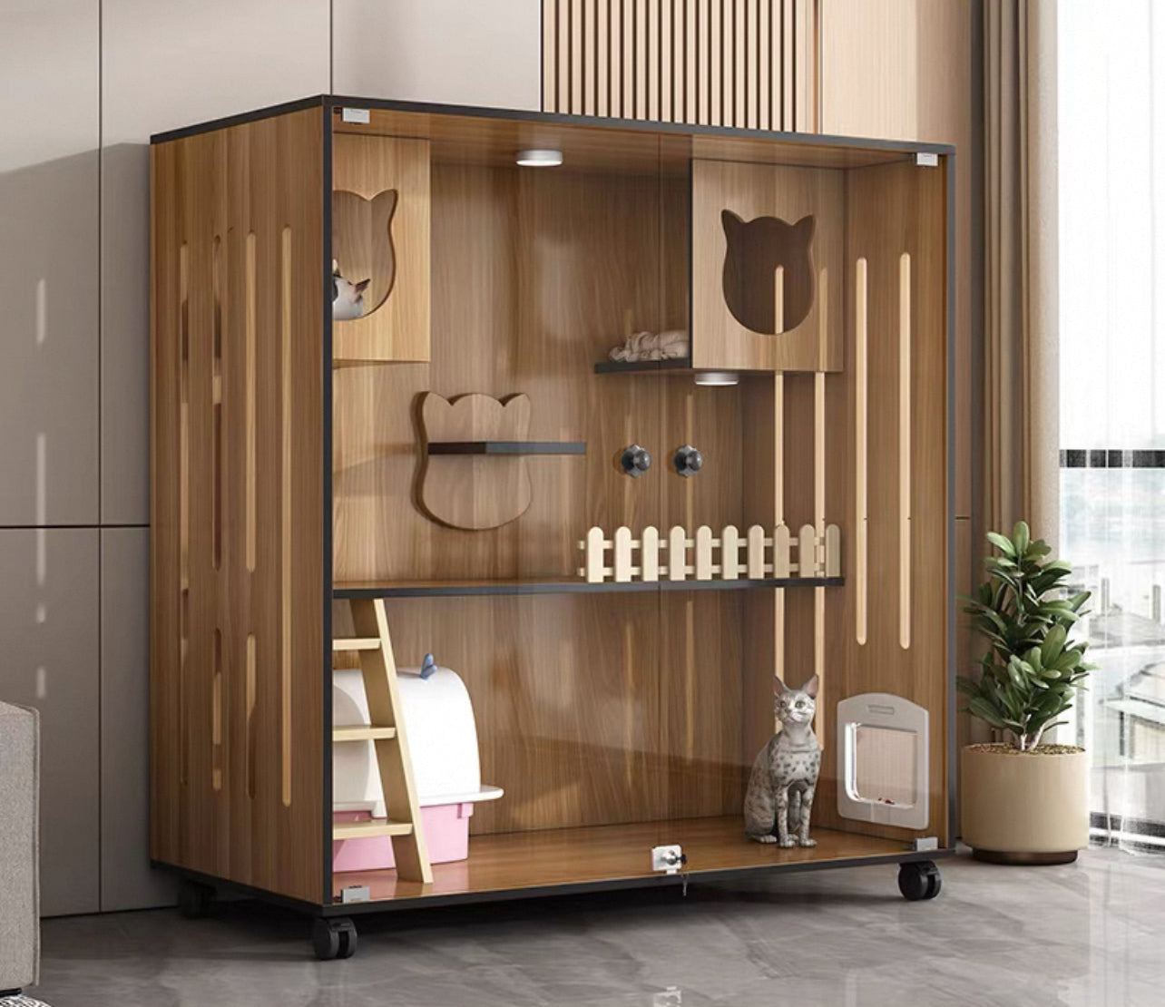 PurrNook Multi-Function Cat Cabinet