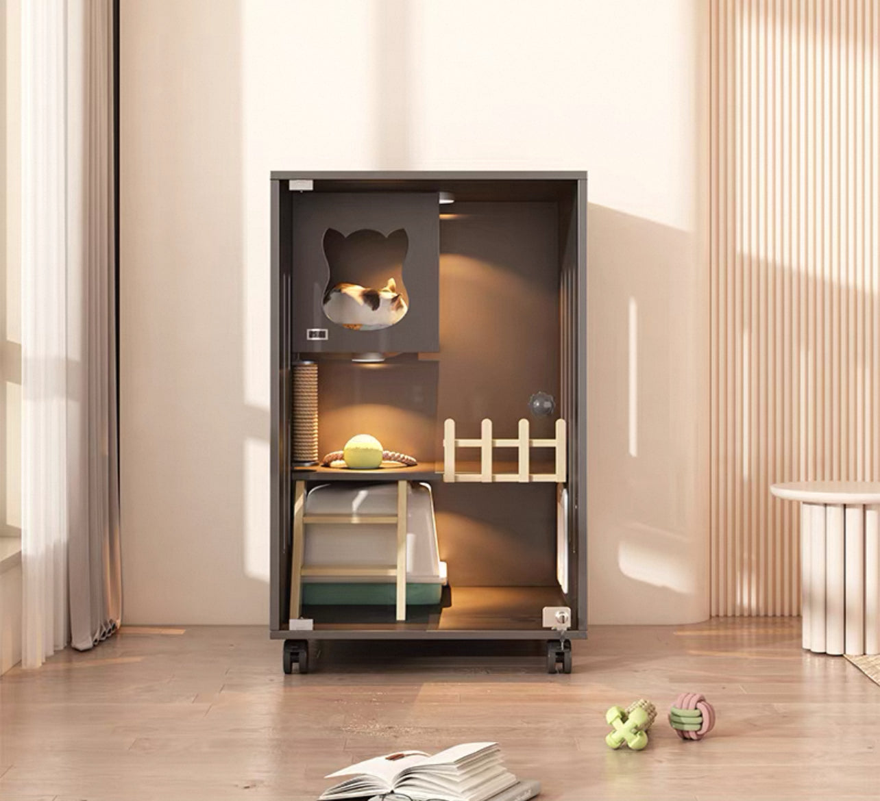 PurrNook Multi-Function Cat Cabinet
