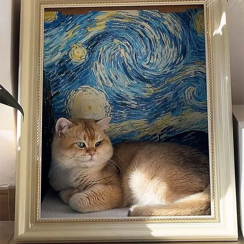 Pawtrait Gallery – Framed Cat Hideaway Art Series
