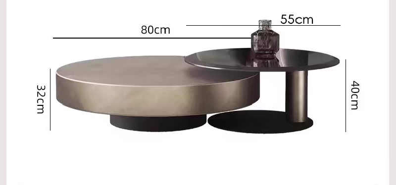 Luxe Orbit Dual Coffee Table Set