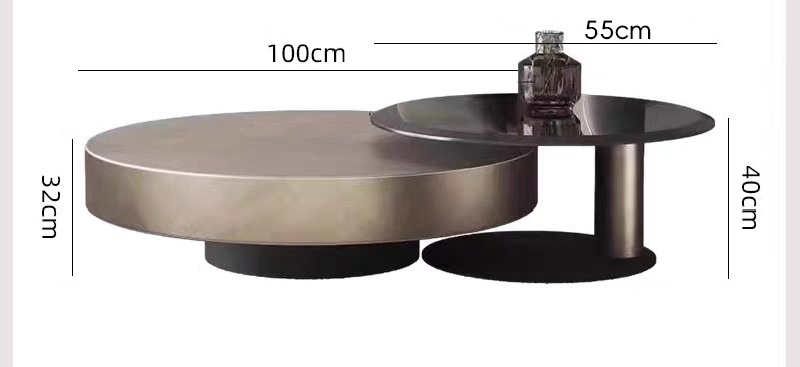 Luxe Orbit Dual Coffee Table Set