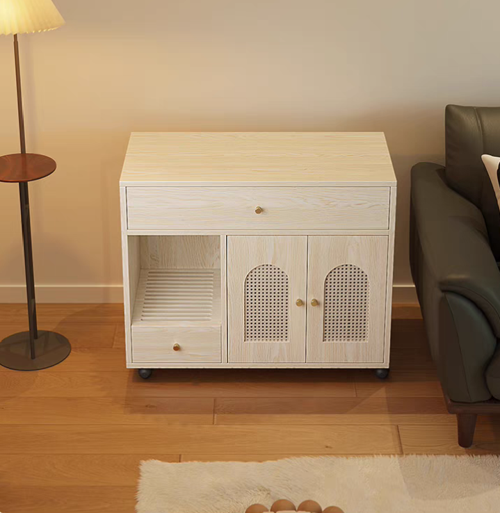 PurrNook Luxe Multi-Function Cat Cabinet & Litter Box Enclosure