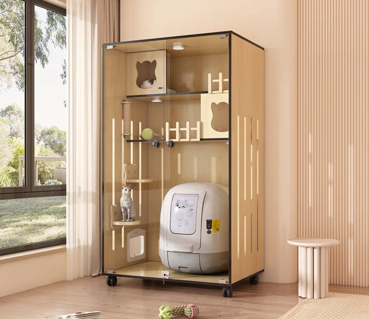 PurrNook Multi-Function Cat Cabinet