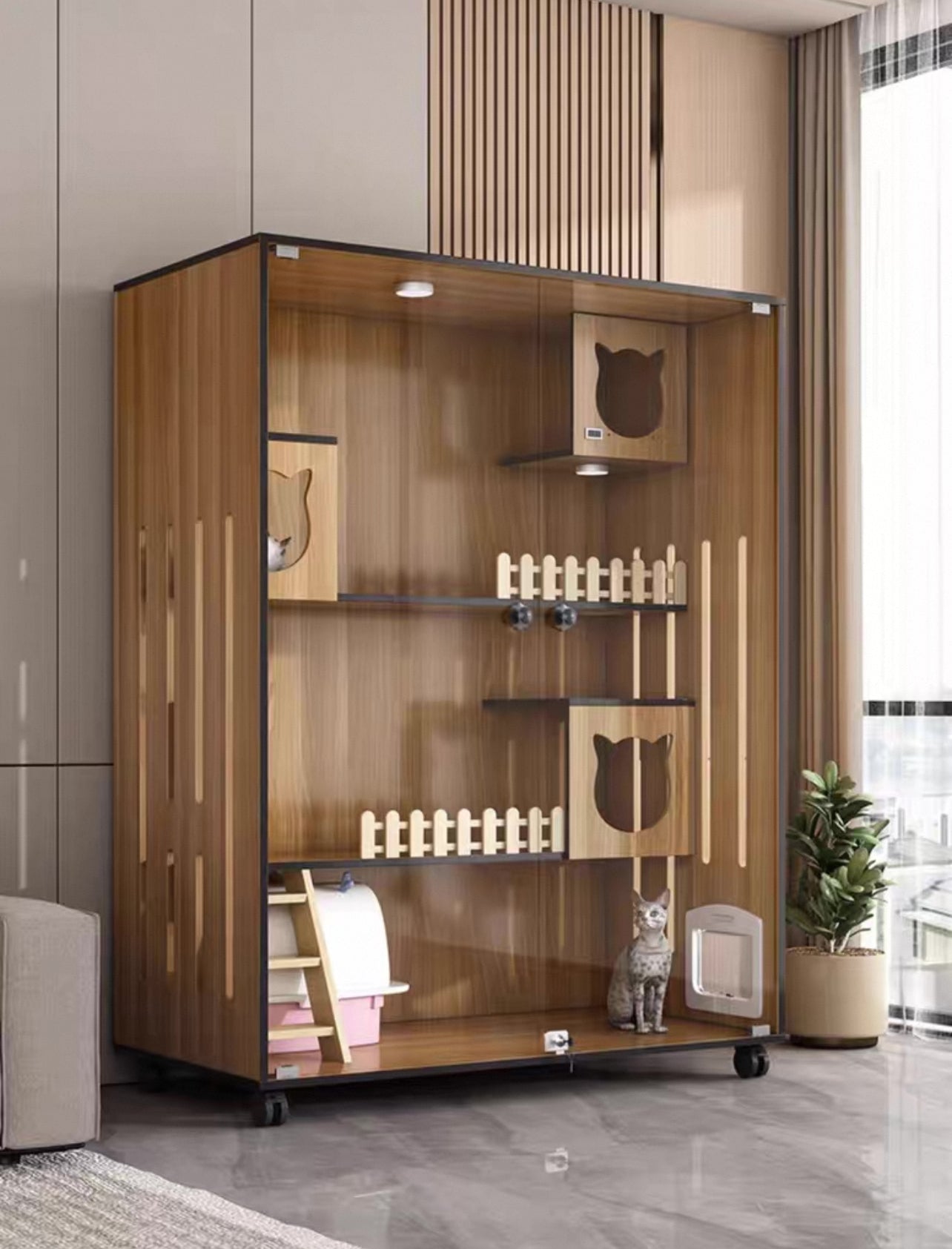 PurrNook Multi-Function Cat Cabinet