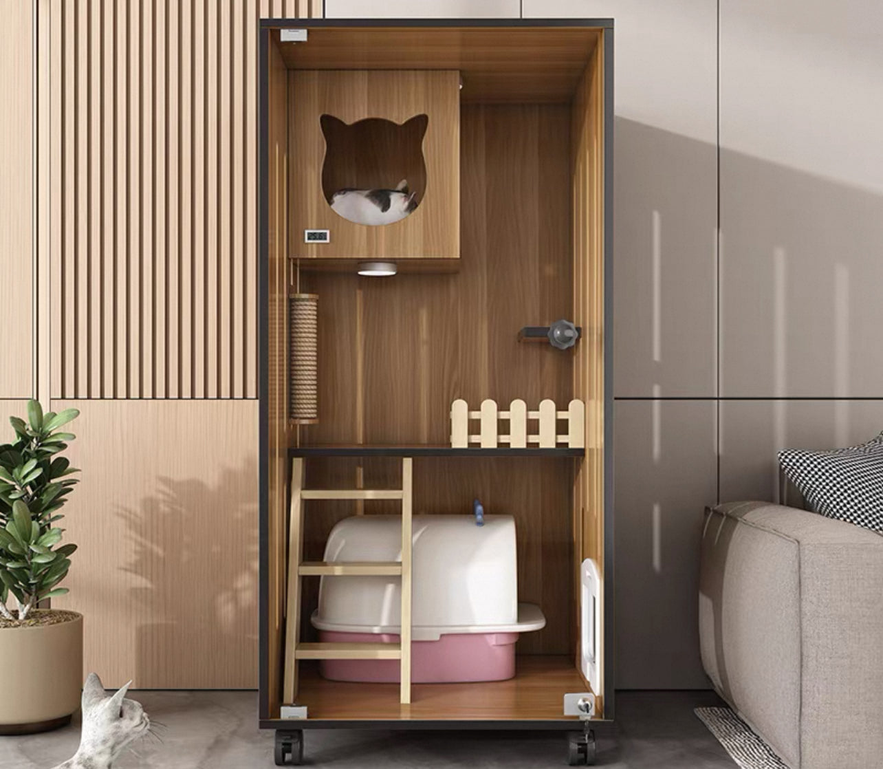 PurrNook Multi-Function Cat Cabinet