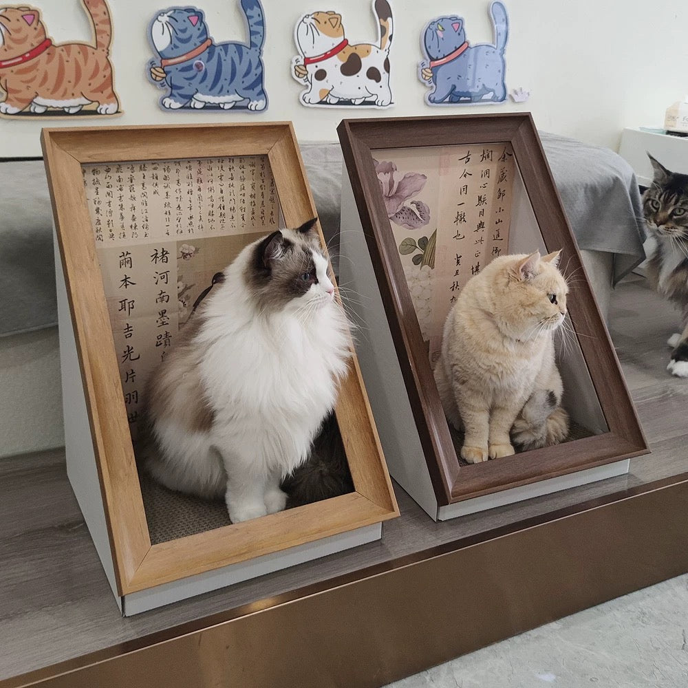 Pawtrait Gallery – Framed Cat Hideaway Art Series