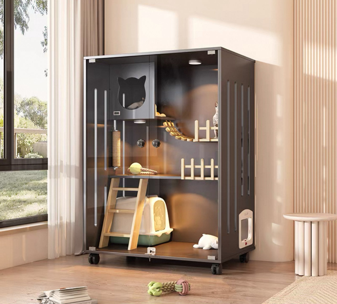 PurrNook Multi-Function Cat Cabinet