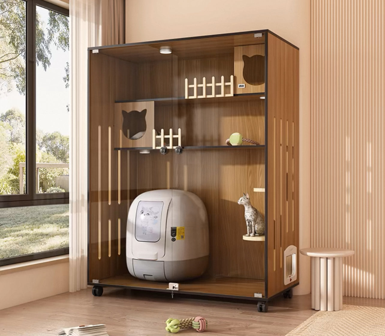 PurrNook Multi-Function Cat Cabinet