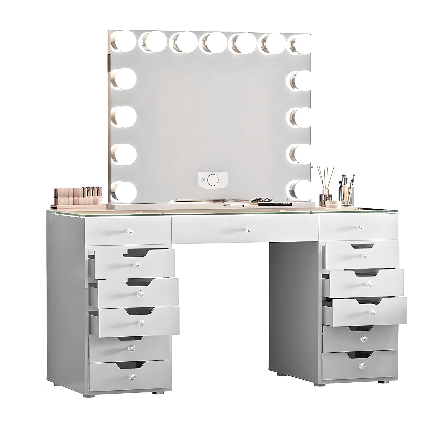 LuxeGlow Pro Vanity Desk