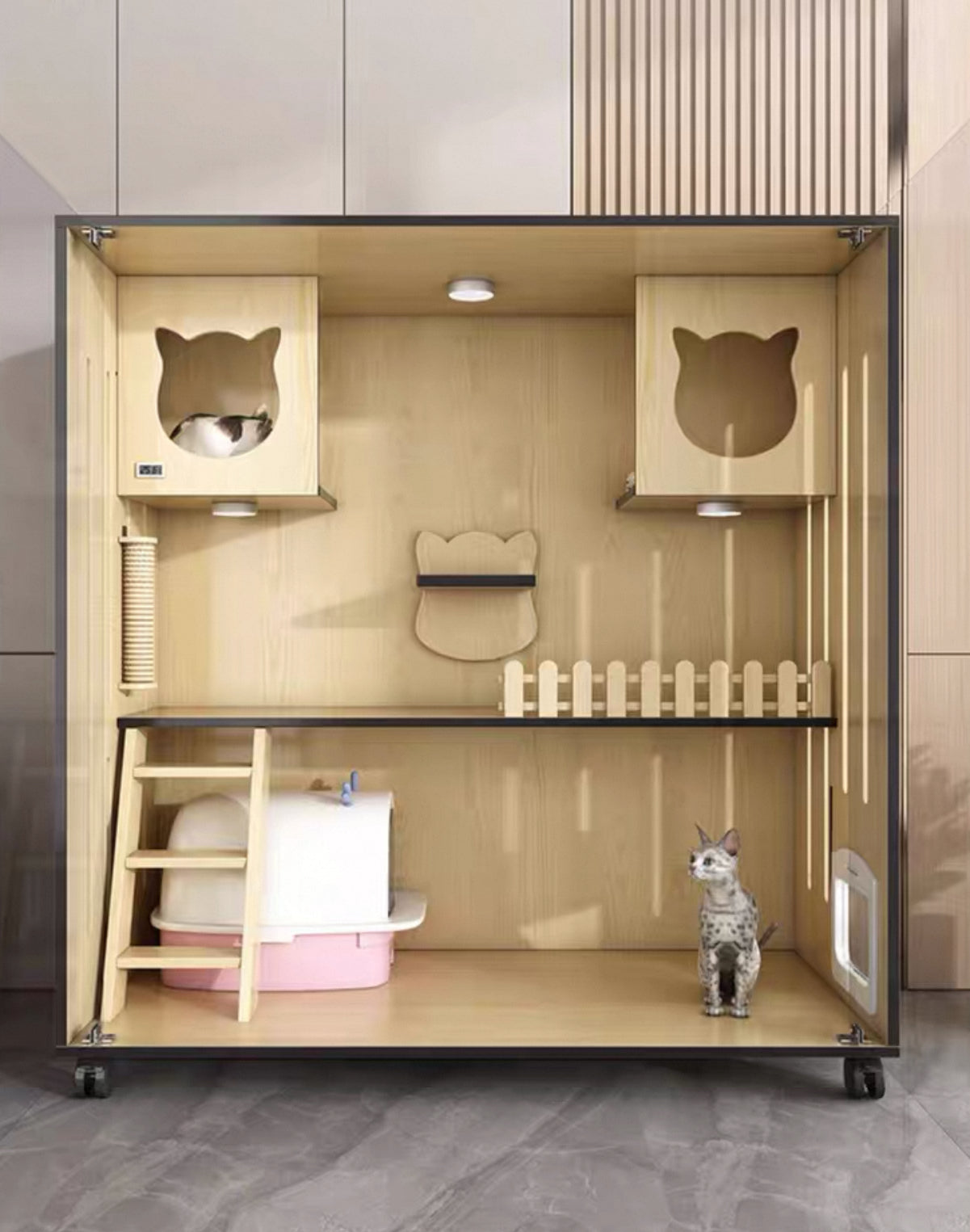 PurrNook Multi-Function Cat Cabinet