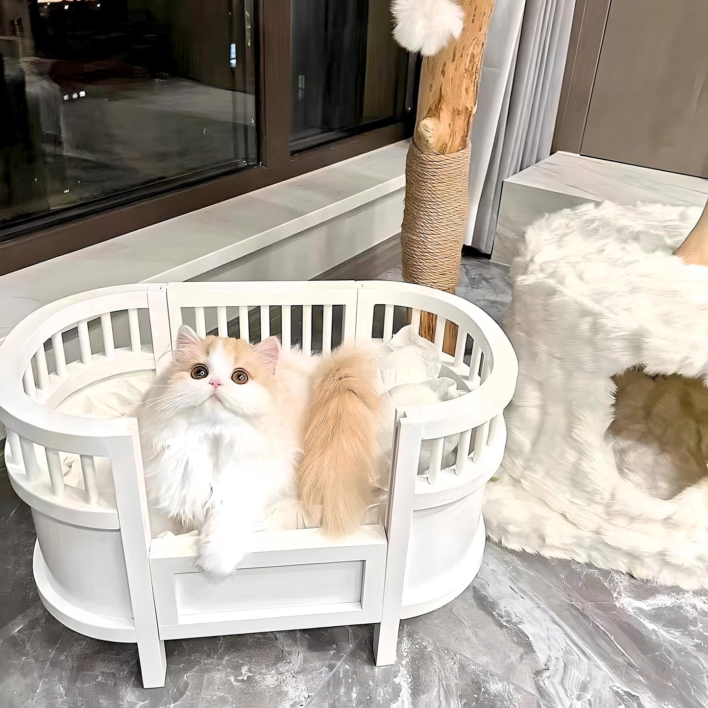 Cloud Nine Cat Haven
Luxury Cat Bed | Elegant Cat Furniture | Modern Pet Decor