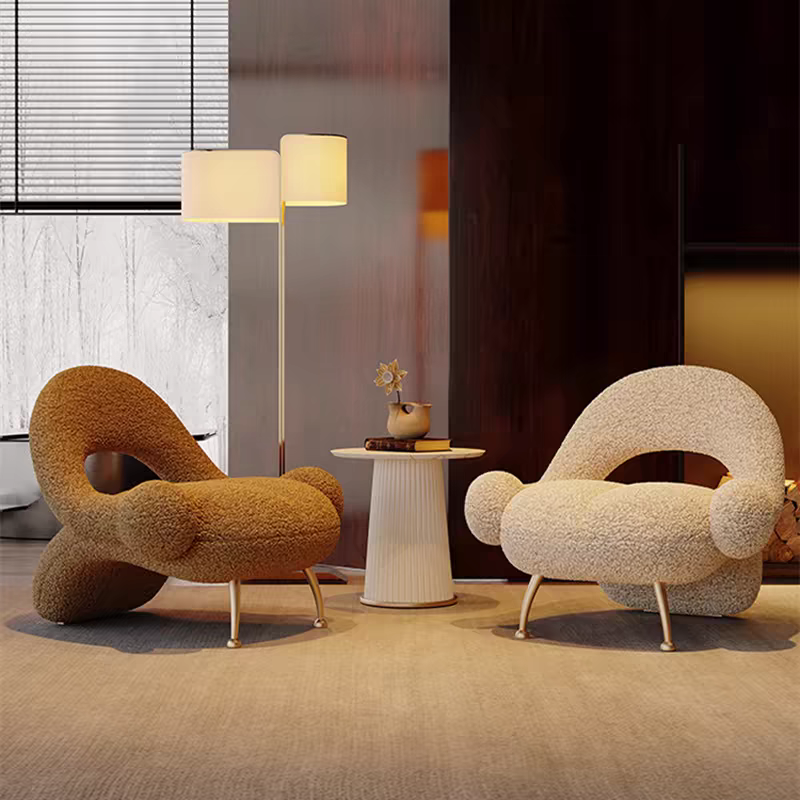 Luxe Curves Bouclé Lounge