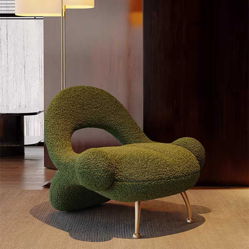 Luxe Curves Bouclé Lounge