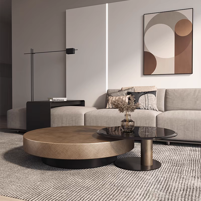 Luxe Orbit Dual Coffee Table Set