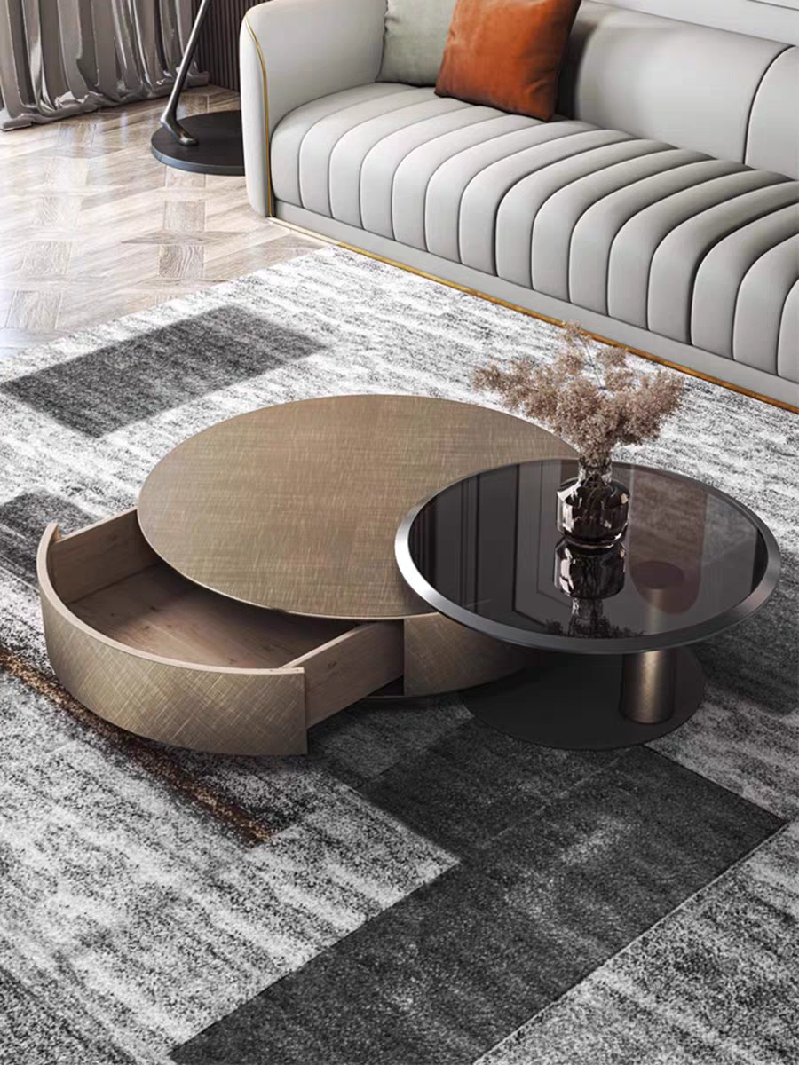 Luxe Orbit Dual Coffee Table Set