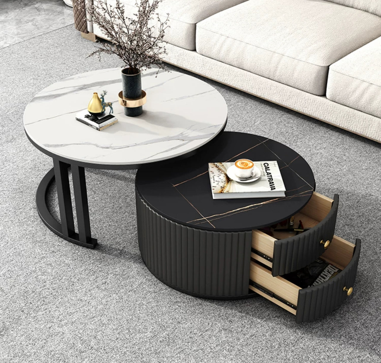 Aurora Duo Coffee Table Set