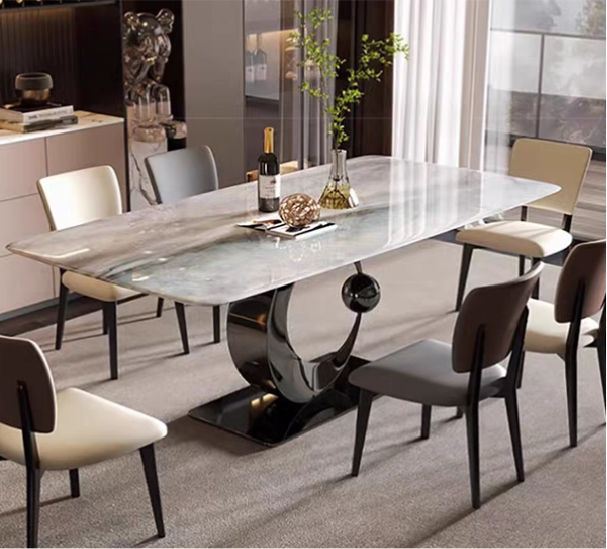 Luna Elegance Glass Dining Table