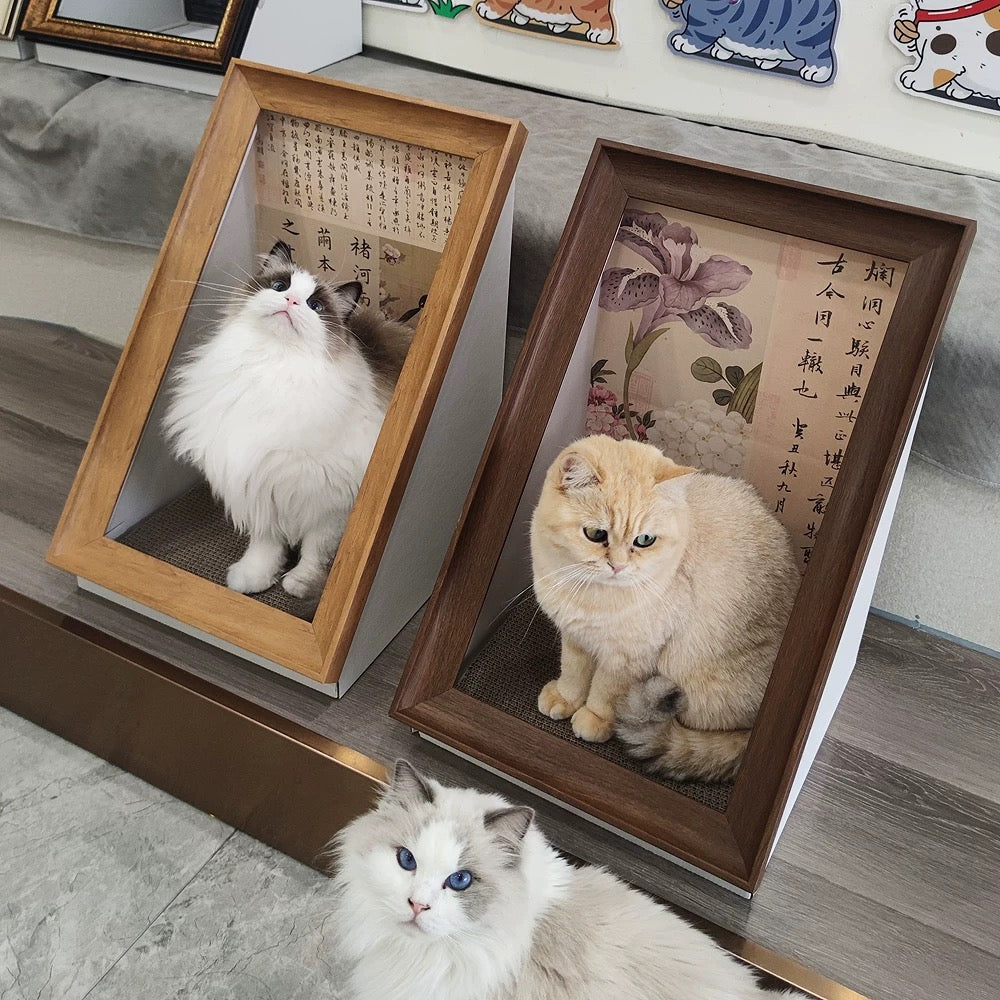 Pawtrait Gallery – Framed Cat Hideaway Art Series