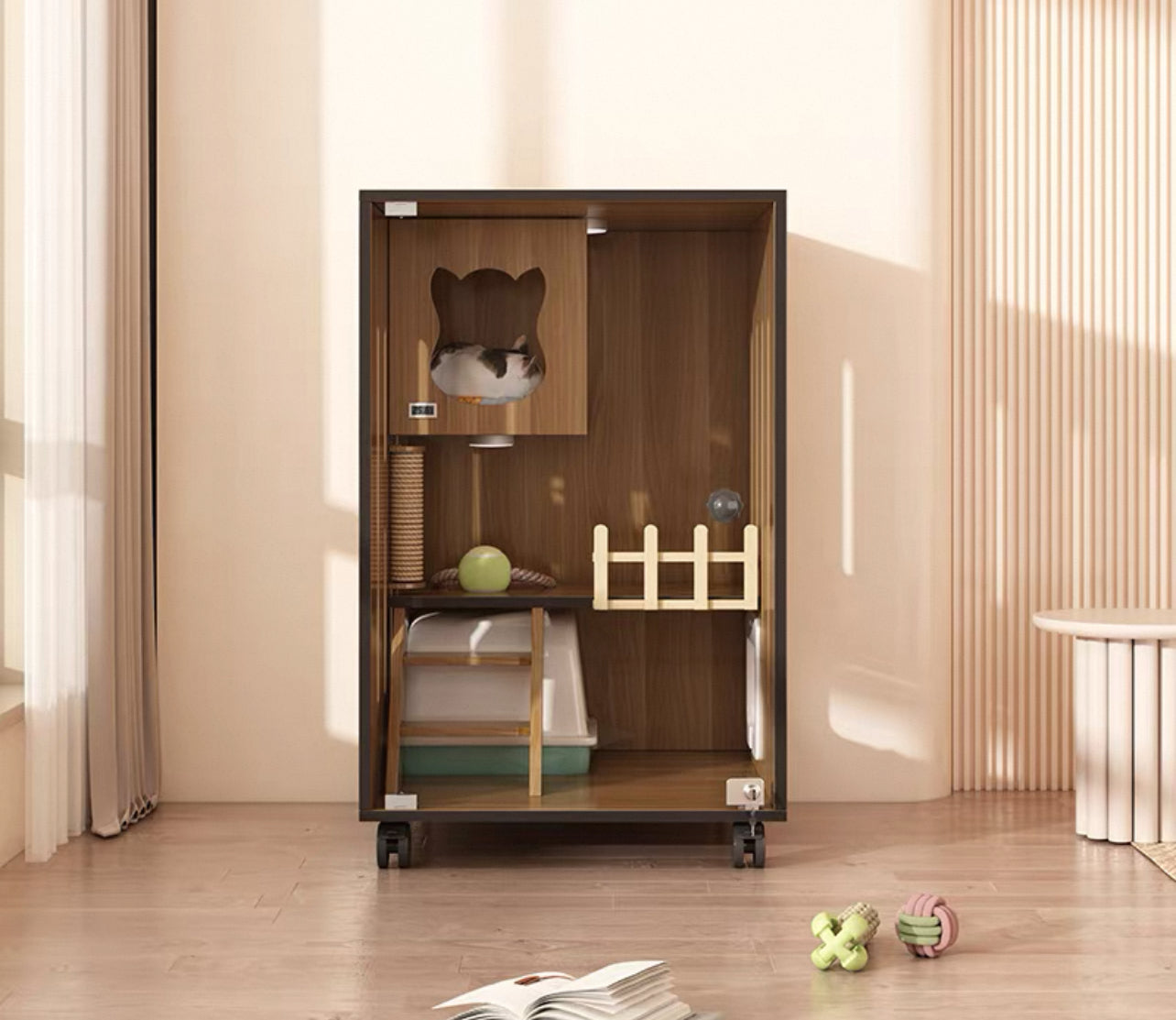 PurrNook Multi-Function Cat Cabinet