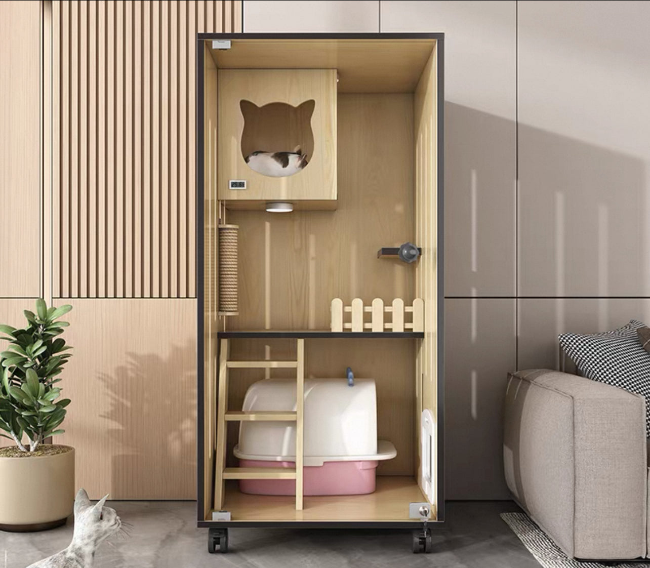 PurrNook Multi-Function Cat Cabinet