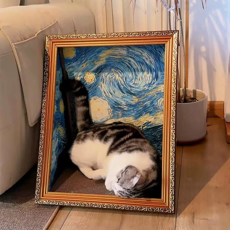 Pawtrait Gallery – Framed Cat Hideaway Art Series