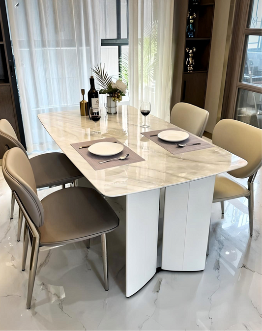 Eleganza Marble-Top Dining Table