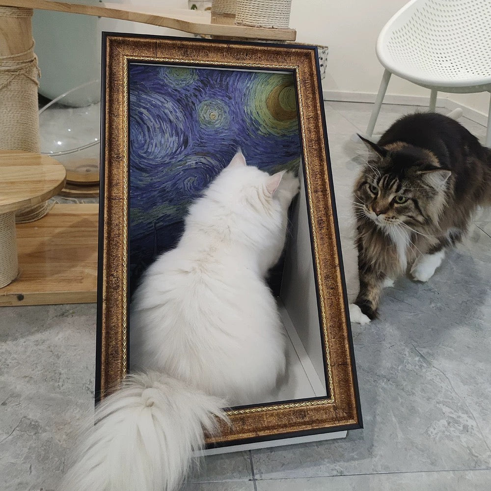 Pawtrait Gallery – Framed Cat Hideaway Art Series