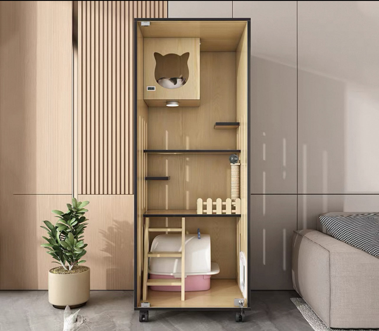 PurrNook Multi-Function Cat Cabinet