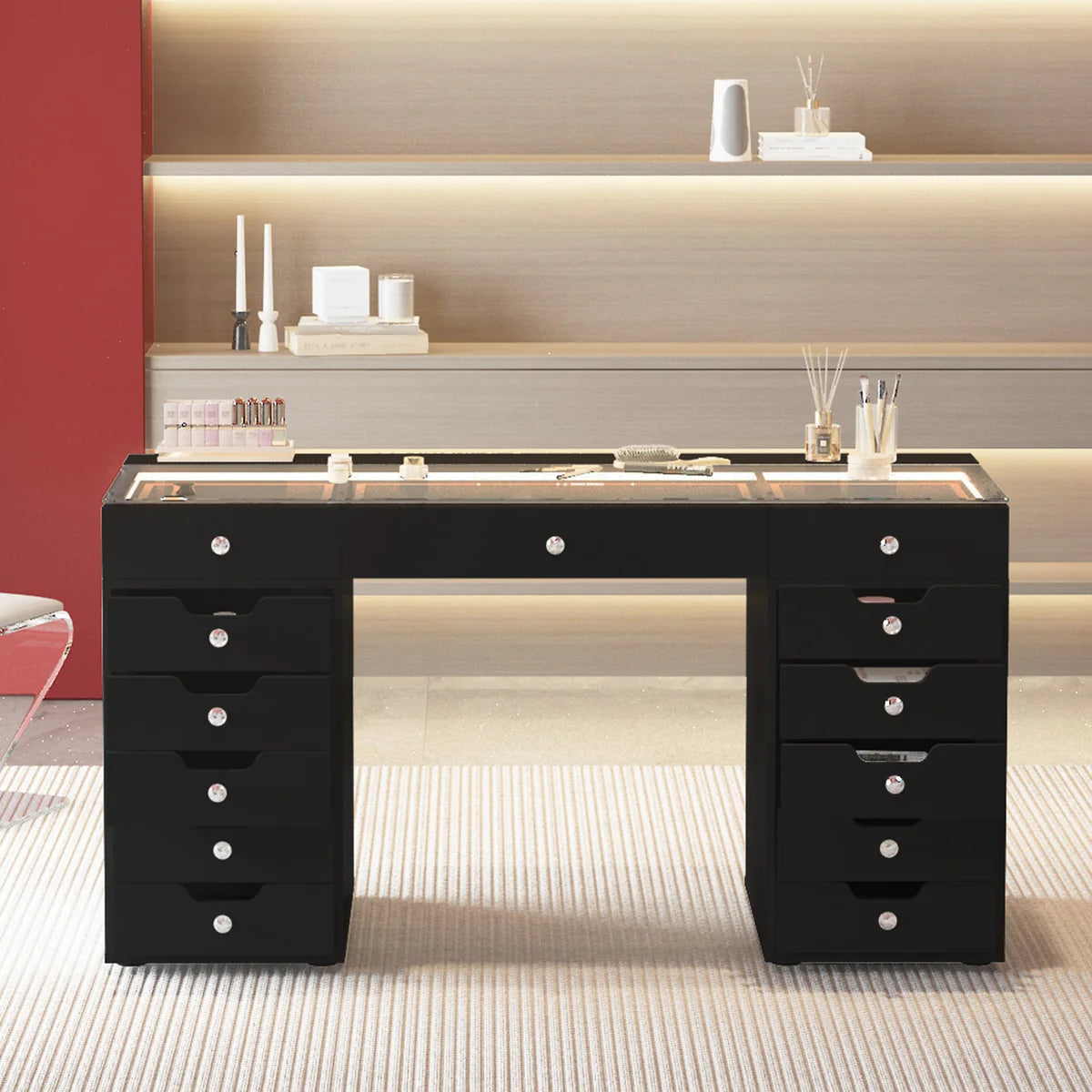LuxeGlow Pro Vanity Desk