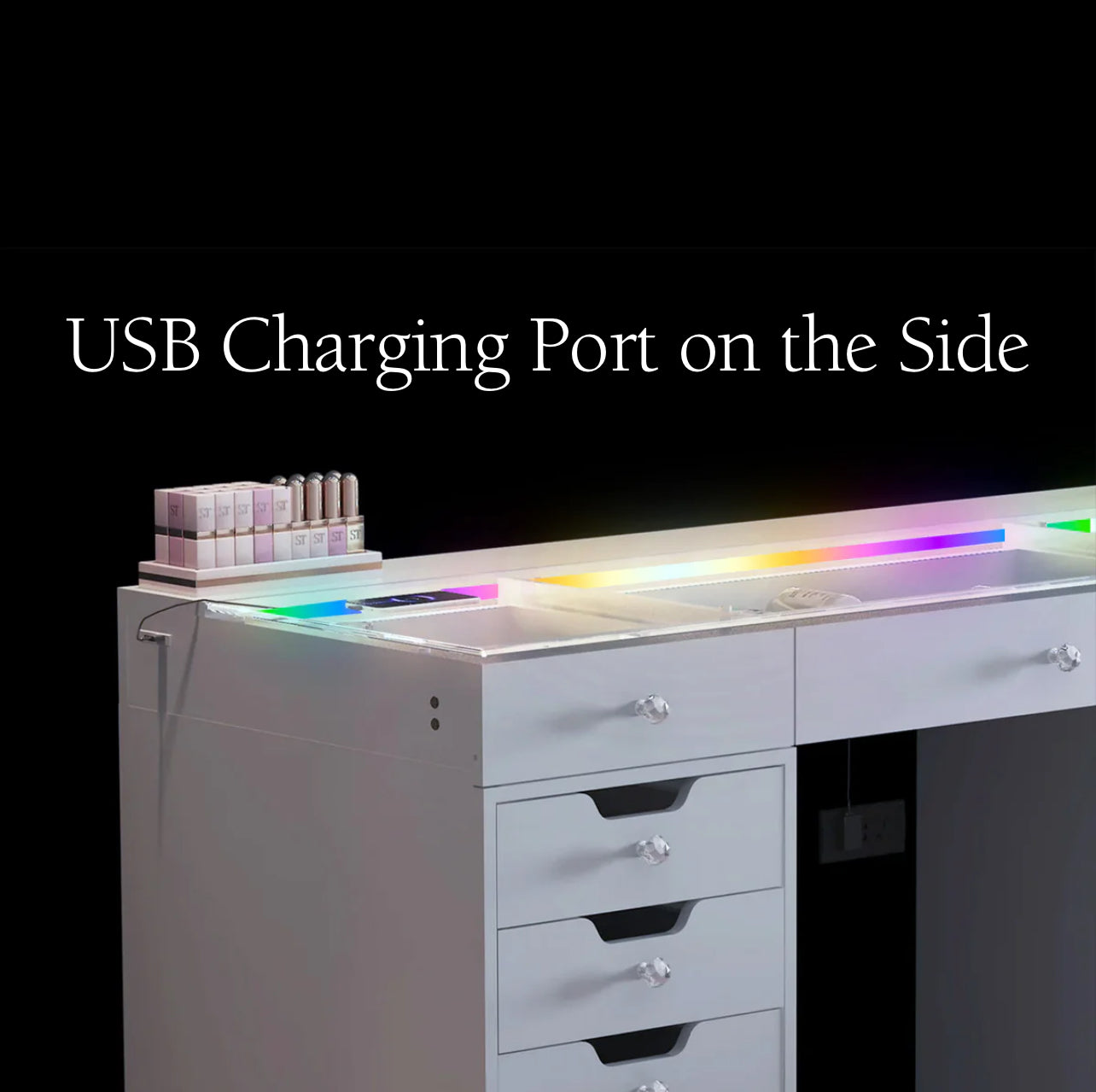 LuxeGlow Pro Vanity Desk