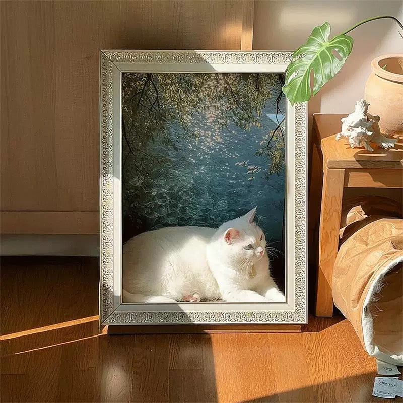 Pawtrait Gallery – Framed Cat Hideaway Art Series