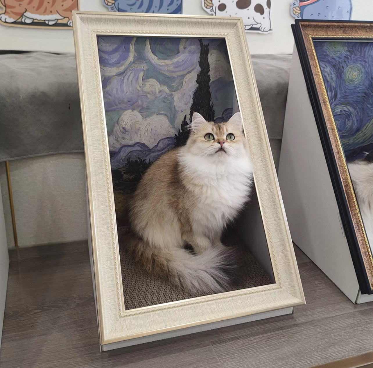 Pawtrait Gallery – Framed Cat Hideaway Art Series