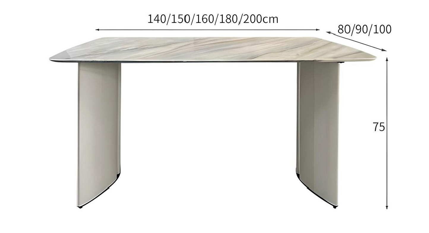 Eleganza Marble-Top Dining Table