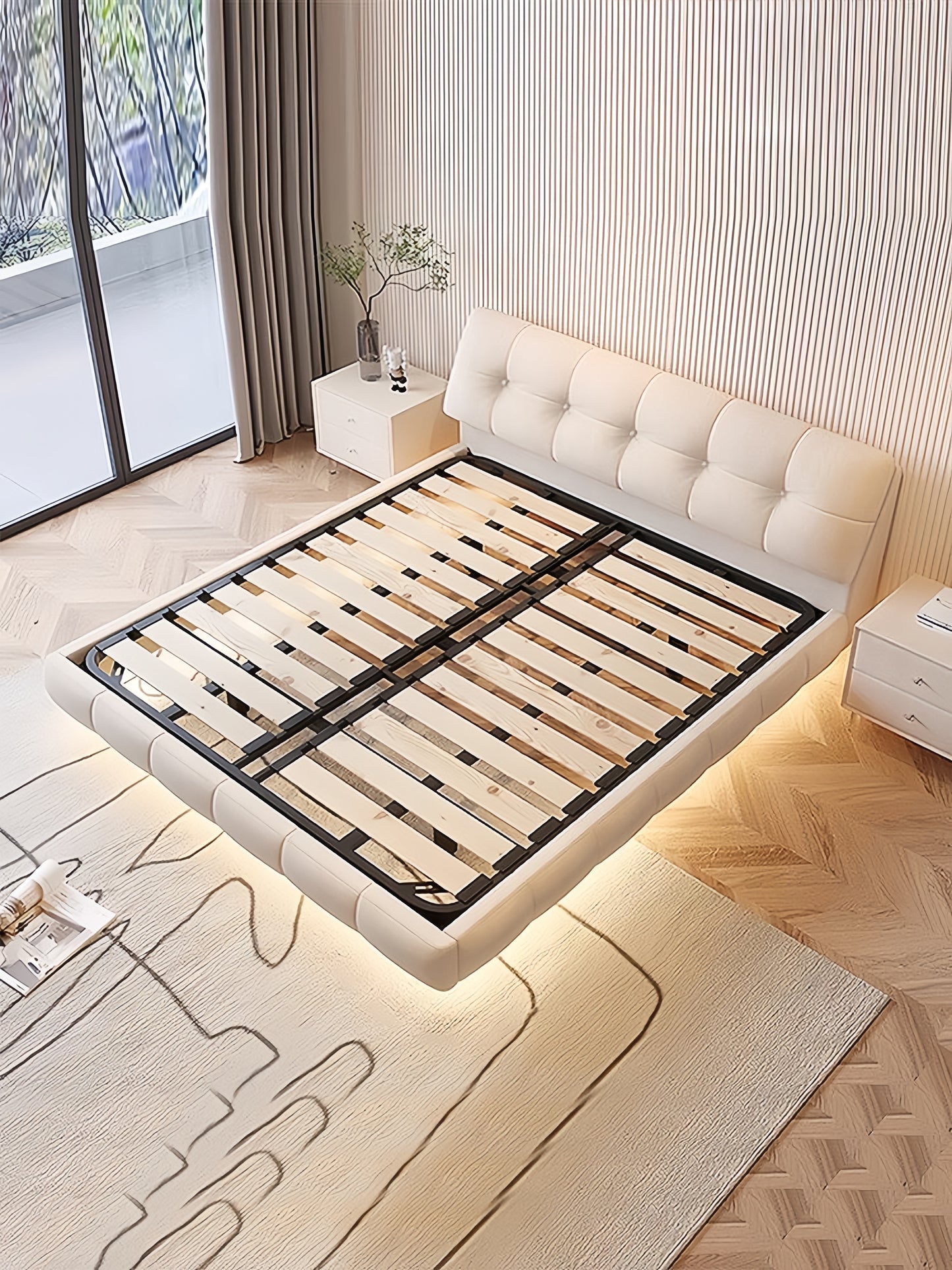 French Puff Floating Bed