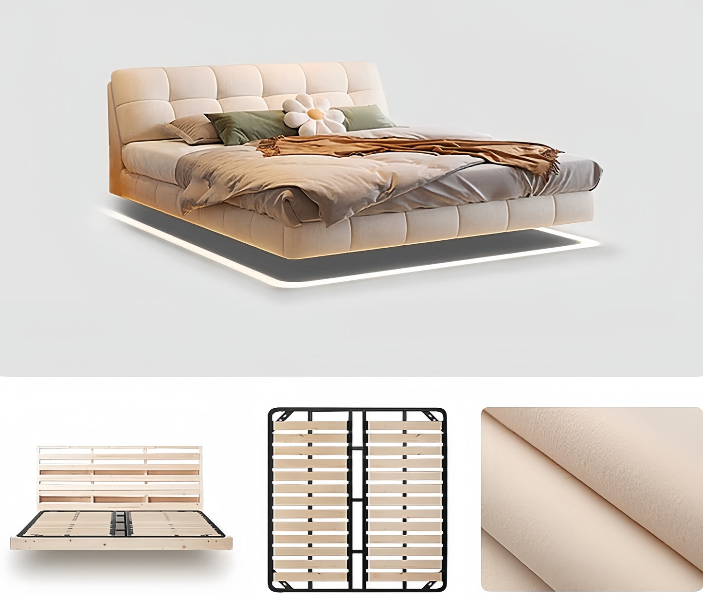 French Puff Floating Bed