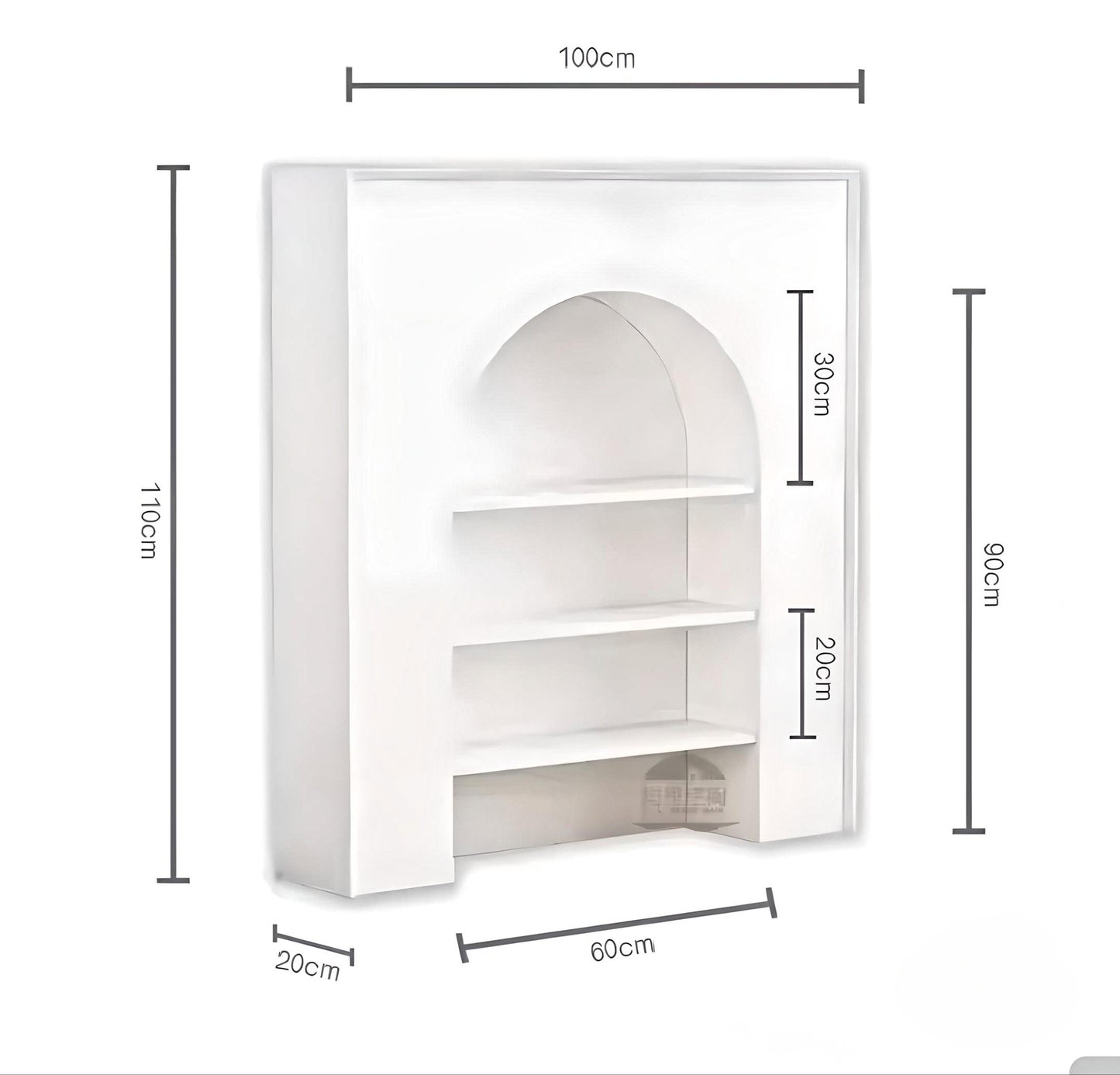 Archway Elegance Shelving Unit