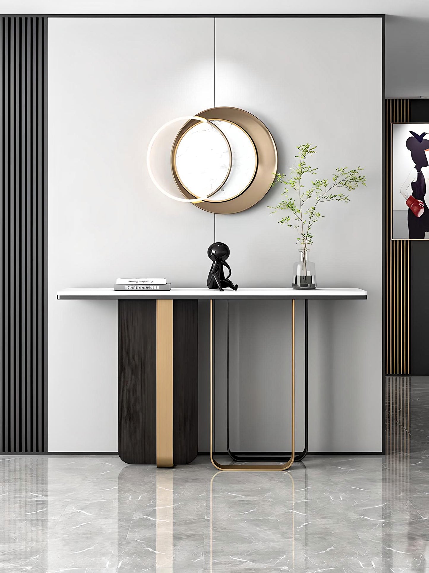 Eleganza Reflective Console Table