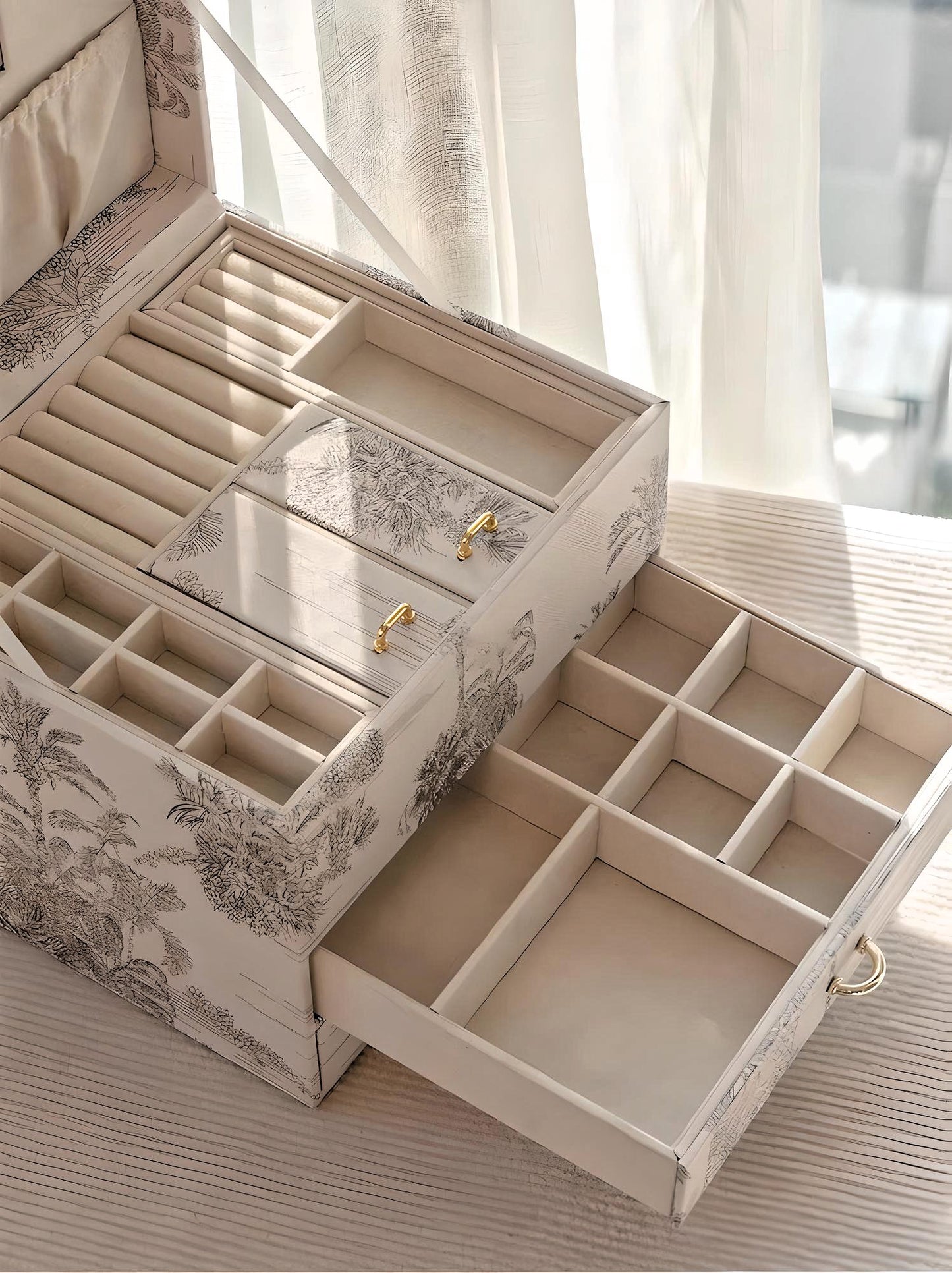 Elegance Floral Jewelry Organizer