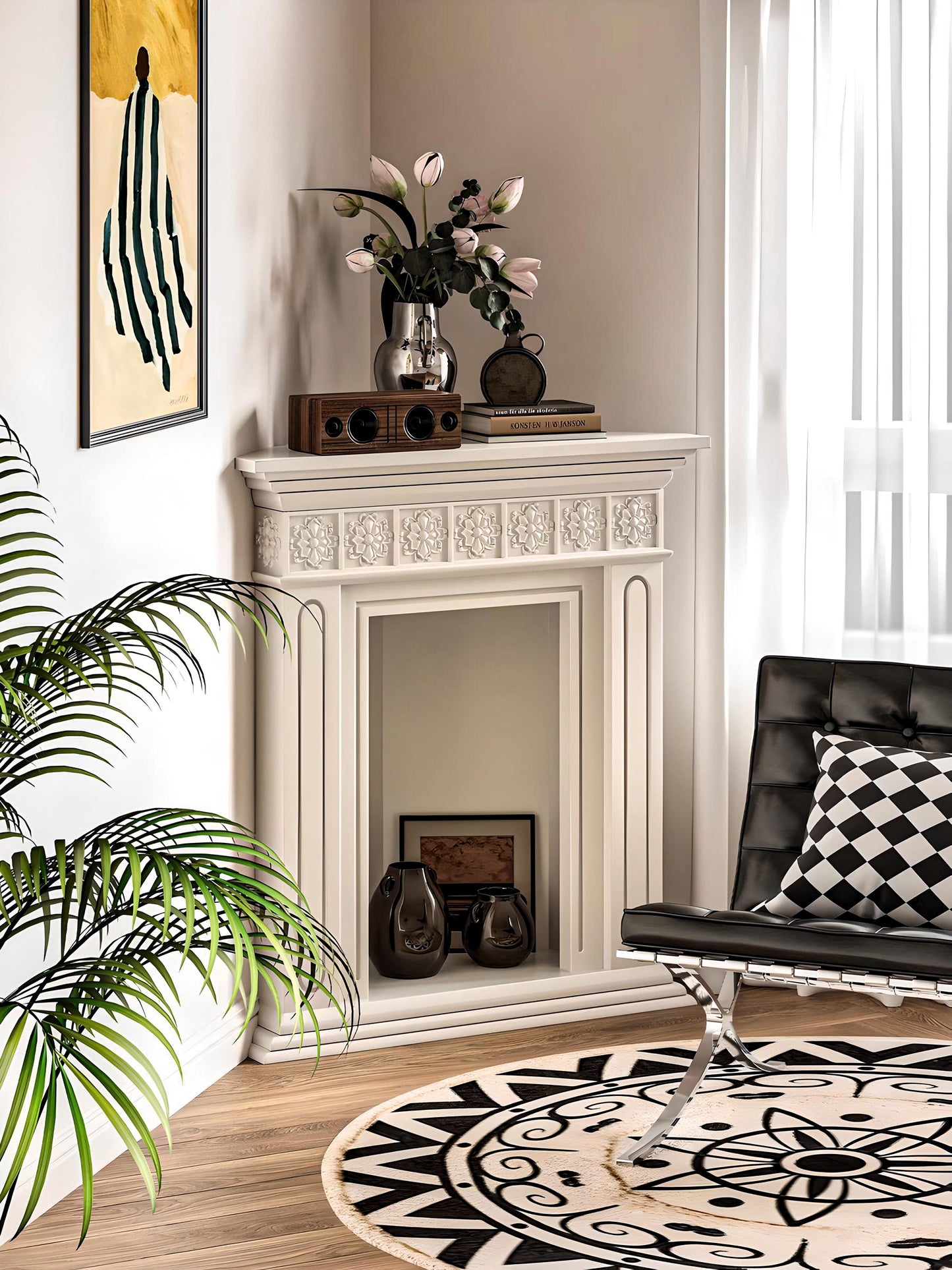 Eleganza Faux Fireplace