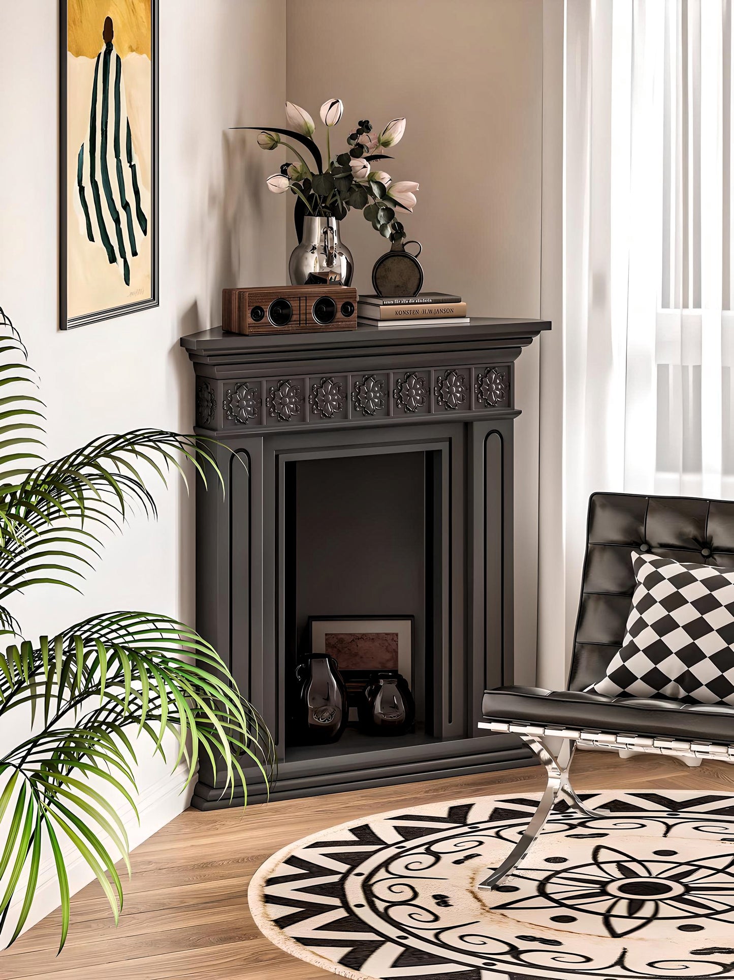 Eleganza Faux Fireplace