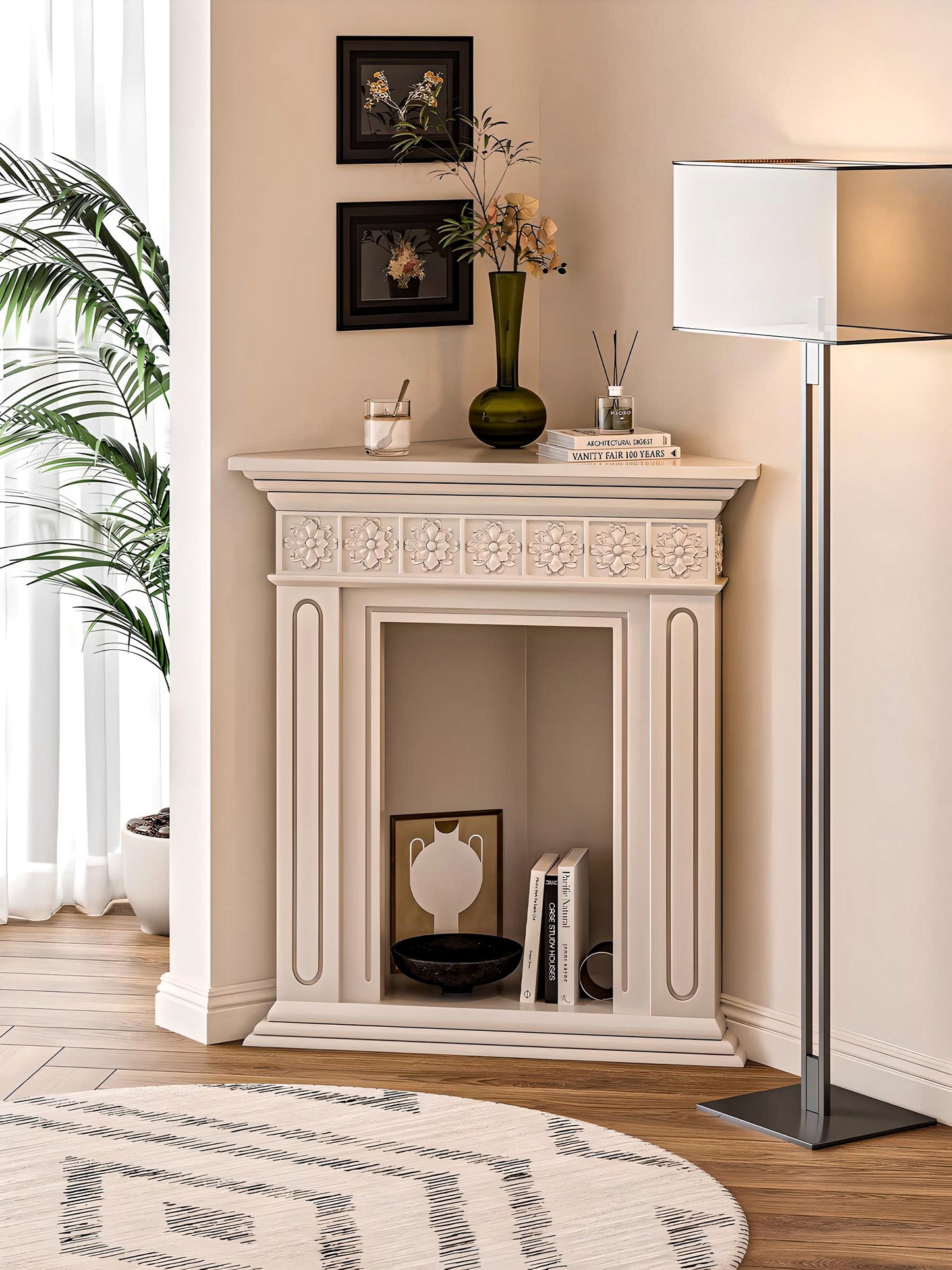 Eleganza Faux Fireplace