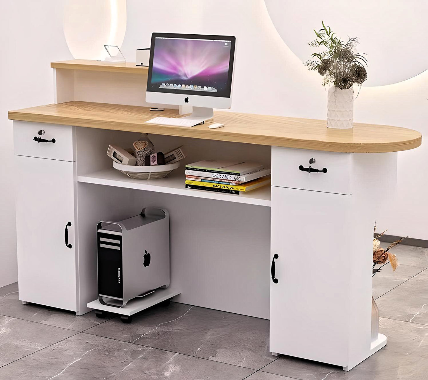 CurveCraft Workstation Desk