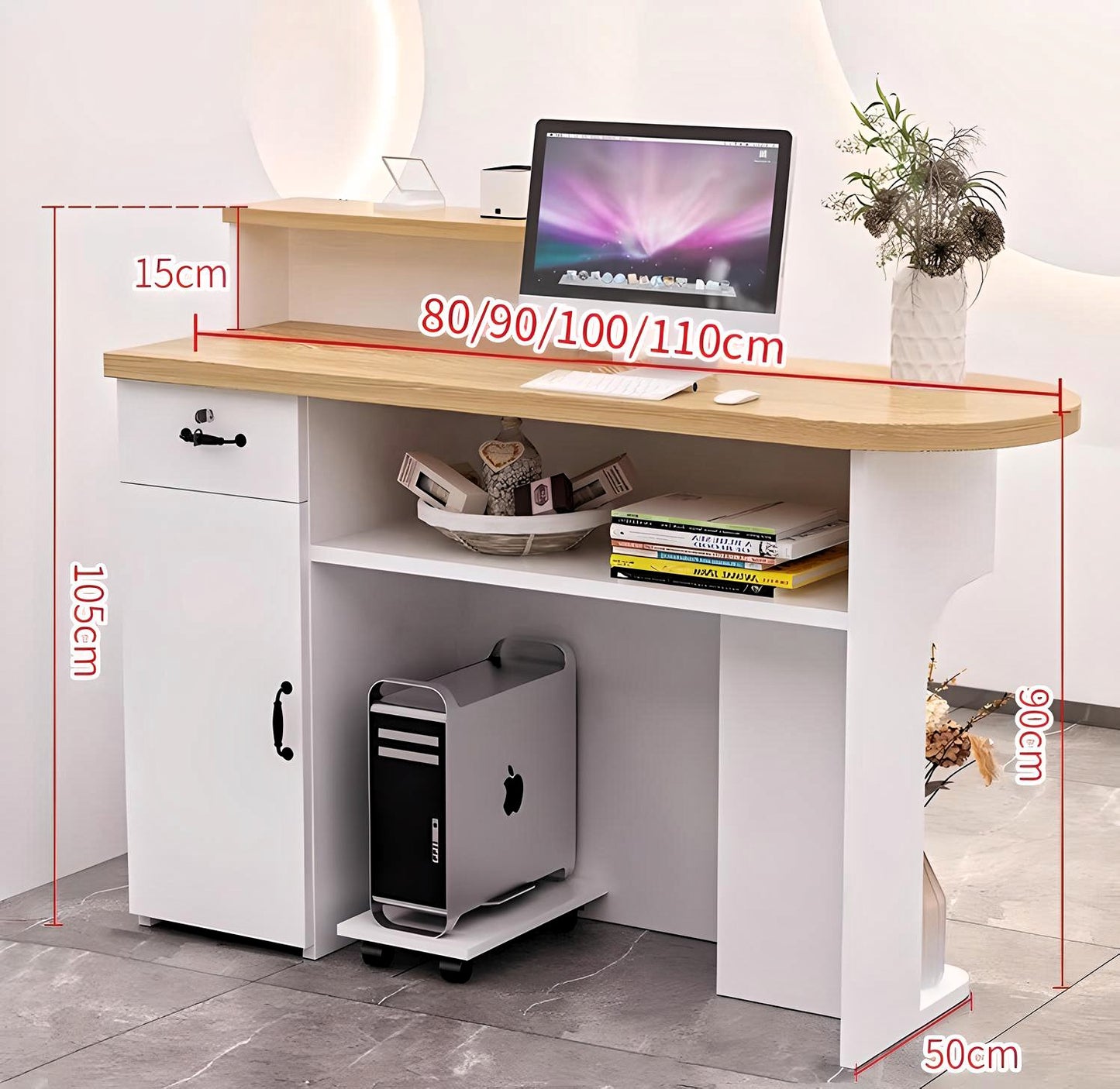 CurveCraft Workstation Desk