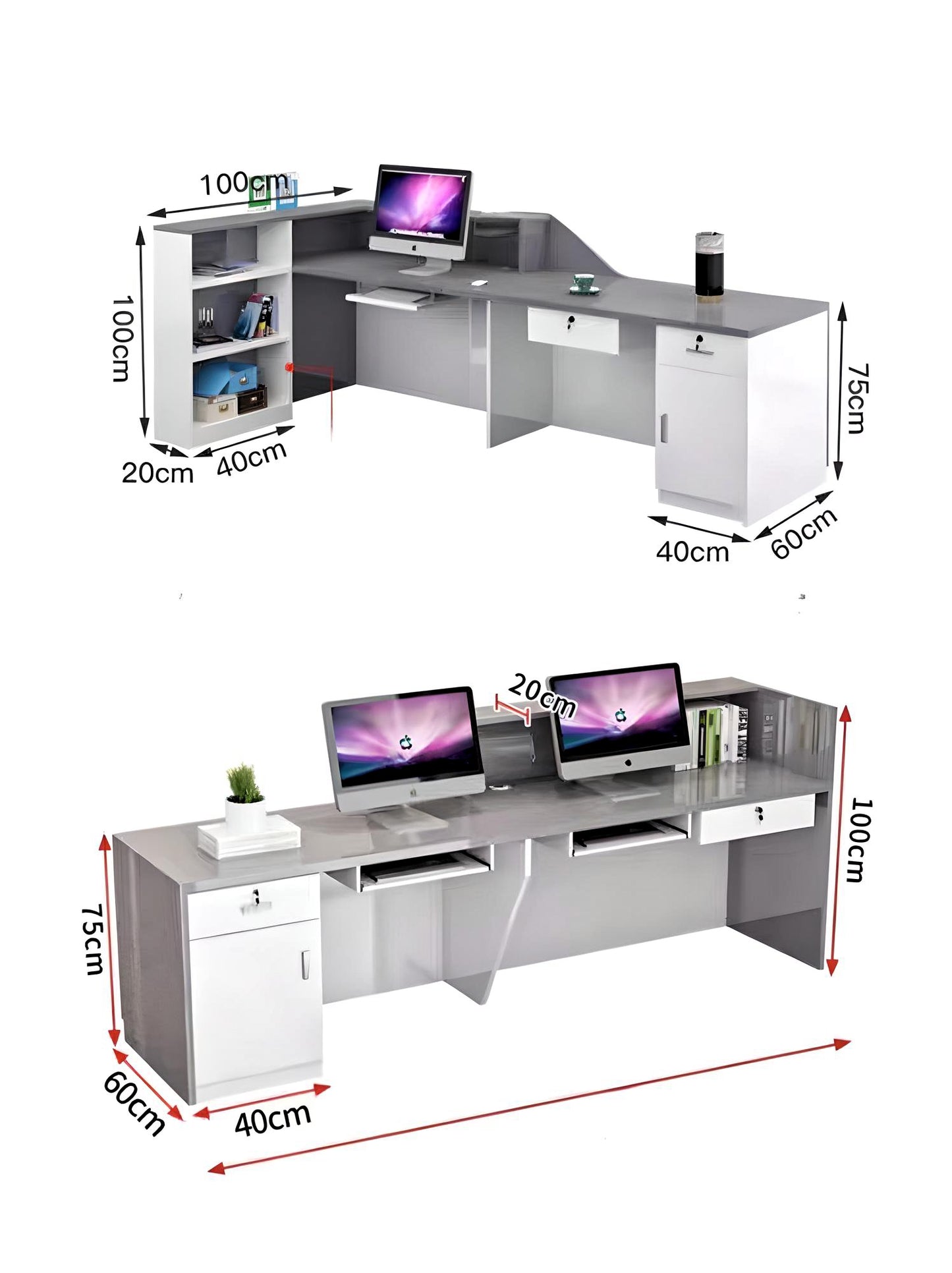 SleekCurve Reception Desk