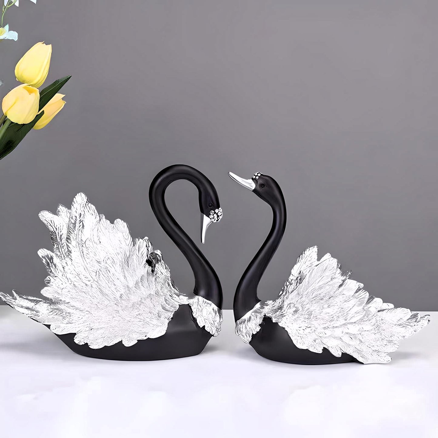 Eternal Embrace Swan Pair Sculpture