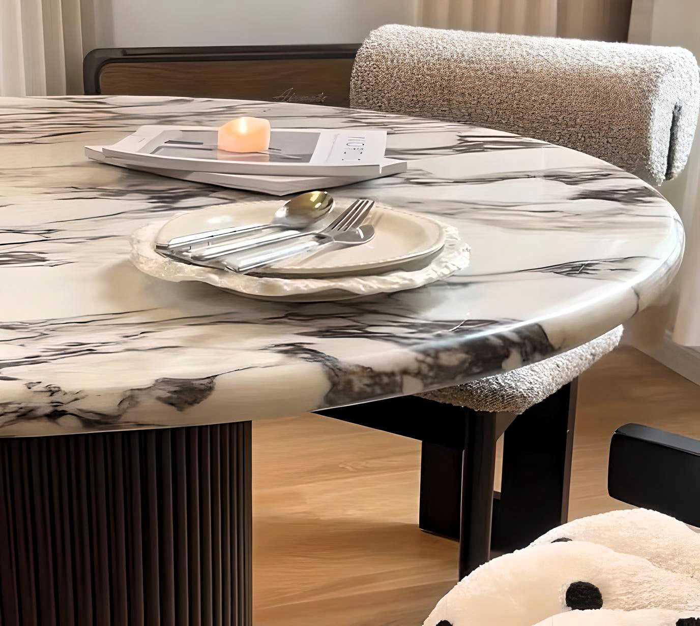 Luna Marble Dining Table