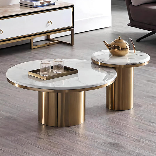 Luxe Marble Fusion Coffee Table Set