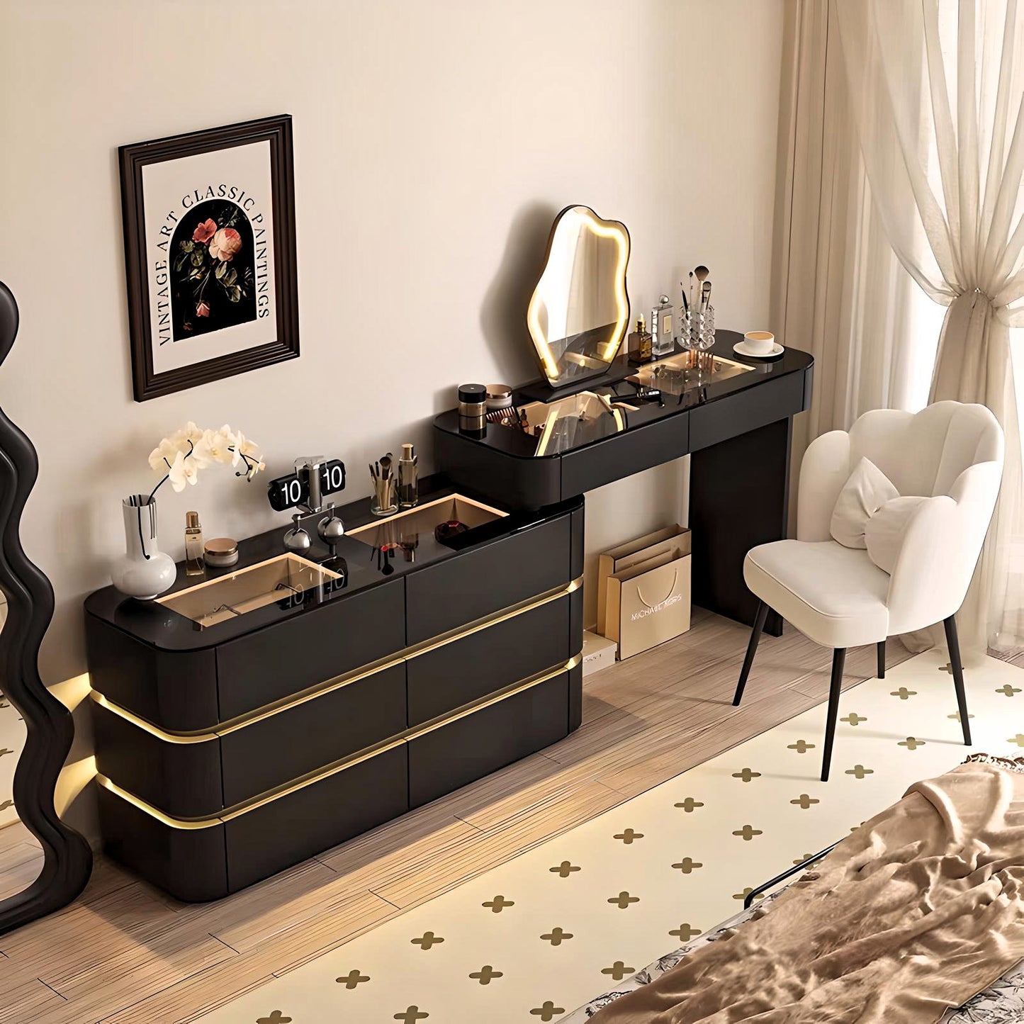 Luxe Noir Vanity Set