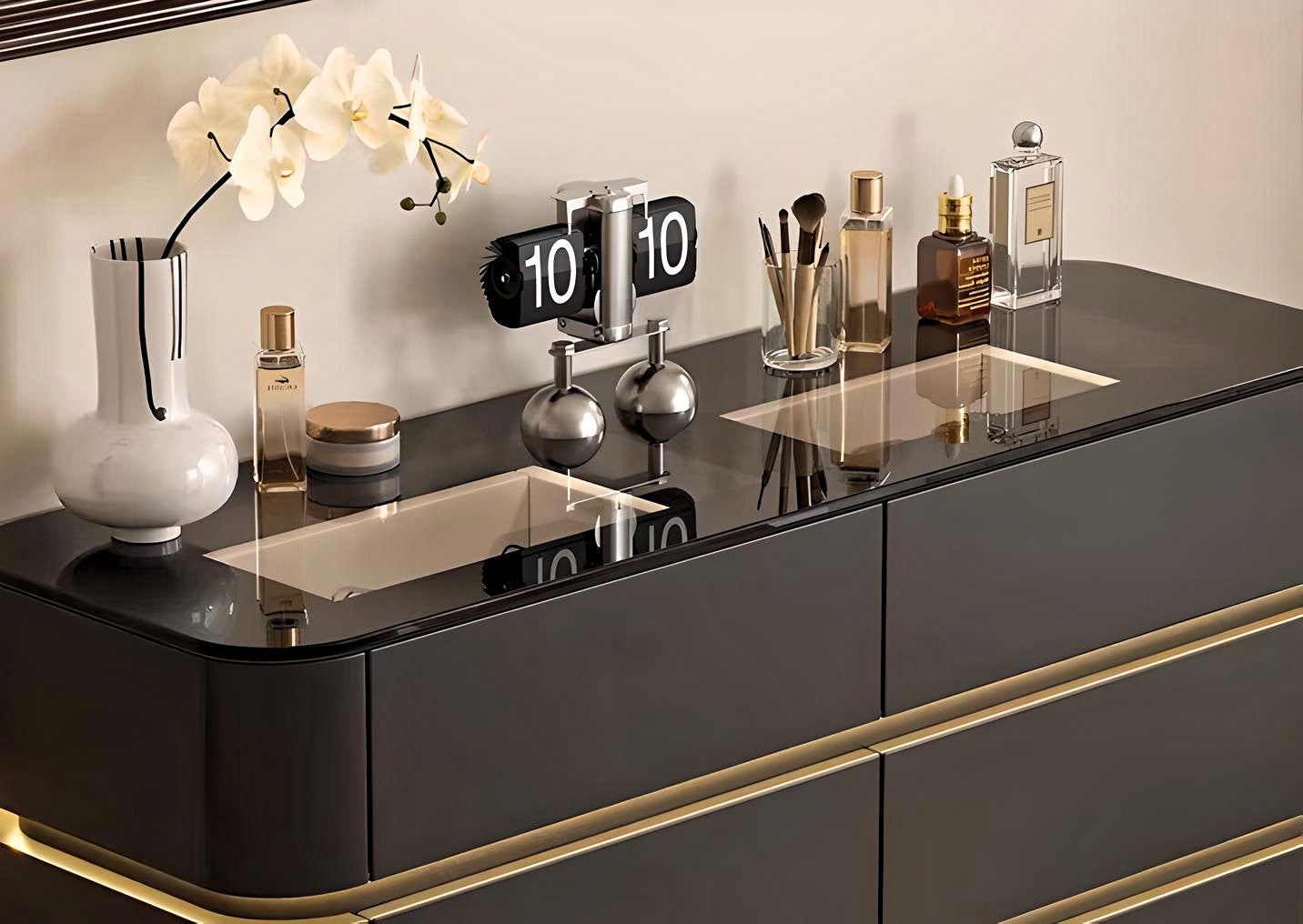 Luxe Noir Vanity Set