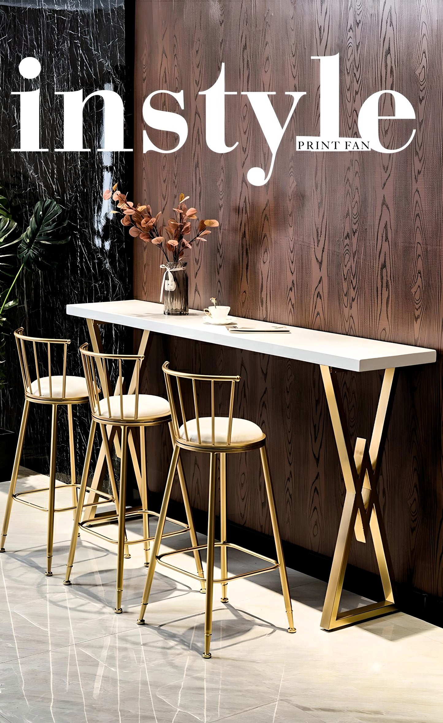 Luxe Gold Bar Stool Collection